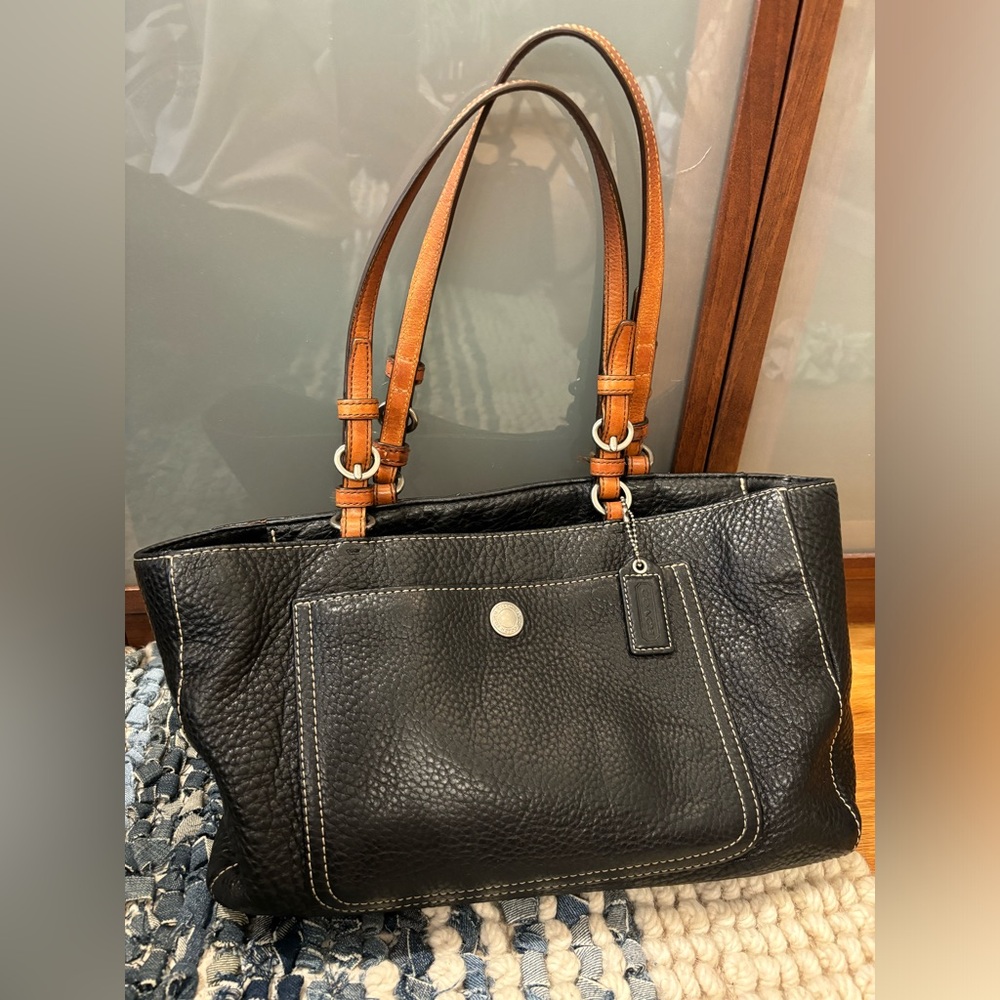 Vintage black coach bag